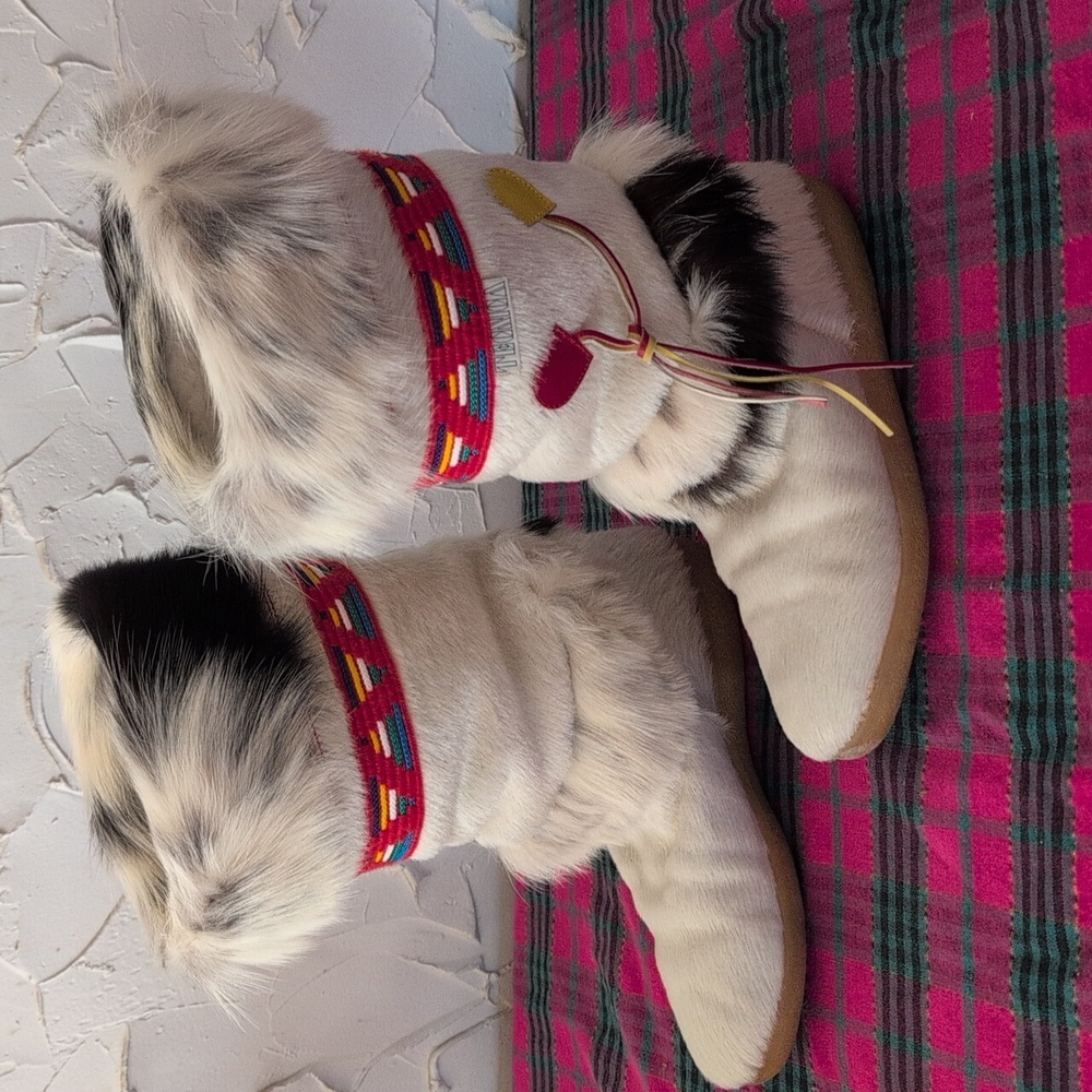 Tecnica White Snow Fur Boots size 41